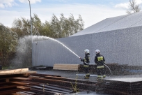 Ćwiczenia strażaków w Goleszowie